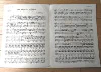 楽譜【ヲーターローの戦ひ（第二部）/Ａ４サイズ・４ページ】シンフォニー・ヴァイオリン・マンドリン楽譜（昭和３年）