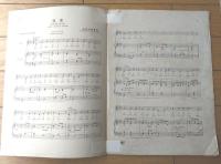 楽譜【牧歌（マドリガル）/Ａ４サイズ・６ページ】セノオ楽譜（大正６年）