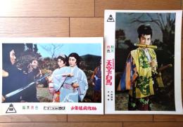 【総天然色 少年猿飛佐助/少年猿飛佐助 天空の白馬（中村嘉葎雄・主演/河野寿一・監督）ロビーカード２枚組（B４）】東映/昭和３３年