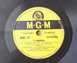 ＳＰ盤【わが心はここに（「我が恋はここに」）/ジーン・ケリー＆ジョニー・グリーン・オーケストラ】ＭＧＭレコード