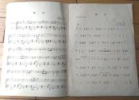 楽譜【旅烏（久保田宵二・作詩/古賀政男・作曲）/全６ページ】スバル・コロムビア楽譜（昭和８年）