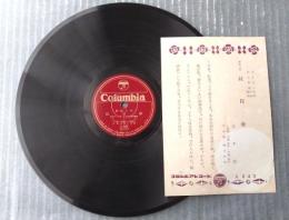 ＳＰ盤【舞踊小唄 紅日傘（豆千代）・舞踊小唄 忘れな草（藤本二三吉・豆千代）】日本コロムビア