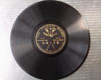 明治ＳＰ盤【茄子と南瓜（吉原〆治）/片面盤】日米蓄音器商会(THE AMERICAN RECORD)