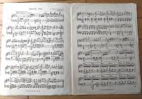 楽譜【ハンティングソング 猟の歌（メンデルスゾーン）/６ページ】ケイメイ社ピアノ楽譜第８編（昭和３年）