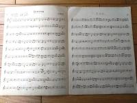 楽譜【筝曲 みだれ乳輪舌十段（中尾都山・編曲）/８ページ】ヴァイオリン楽譜（大正１０年第９版）