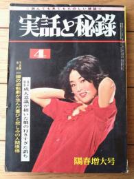 【実話と秘録（昭和４０年４月号）】「妖艶な姿態を狙ったミナト横浜ニセ刑事行状記」・「首狩り女族に怯えた米人宣教師ペルー脱出記」等