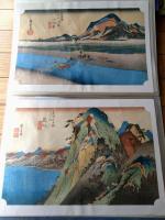 【歌川広重 東海道五拾三次/上巻（全２４枚揃い・専用ケース付き）】読売新聞・額絵シリーズ（平成２３年）