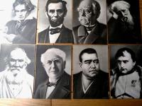 【世界十傑肖像画（１０枚揃い）/ワシントン・リンカーン・ベートーベン・ナポレオン・西郷隆盛等】「キング」昭和８年４月号付録