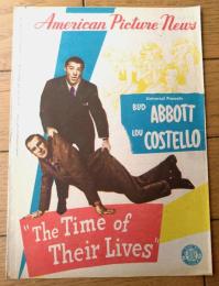 【映画「凸凹幽霊屋敷（アボット＆コステロ主演/チャールズ・バートン監督）」パンフレット（Ｂ５サイズ・全６ページ一枚物）】アメリカン・ピクチュア・ニュース/昭和２５年