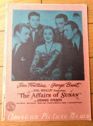 【映画「失恋４人男（ジョーン・フォンテイン主演/ウィリアム・Ａ・サイター監督）」パンフレット（Ｂ５サイズ・全６ページ一枚物）】アメリカン・ピクチュア・ニュース/昭和２４年