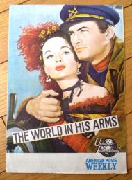 【映画「世界を彼の腕に（グレゴリー・ペック主演/ラウール・ウォルシュ監督）」パンフレット（Ｂ５サイズ・全８Ｐ）】昭和２８年