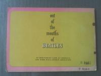 【ビートルズ傑作写真集/out of the mouths of ＢＥＡＴＬＥＳ】昭和４０年