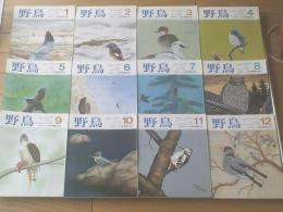 【野鳥/昭和５７年１～１２月号揃い（通巻４２４～４３５号）】日本野鳥の会