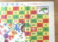 【花咲き双六（川端龍子・画/「少女の友」編集局・考案）】「少女の友」明治４５年１月号付録