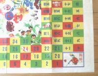 【花咲き双六（川端龍子・画/「少女の友」編集局・考案）】「少女の友」明治４５年１月号付録
