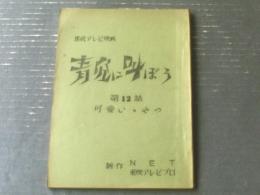 【連続テレビ映画 青空に叫ぼう/第８話「可愛いやつ」シナリオ台本】東映テレビプロ・ＮＥＴ/昭和４２年