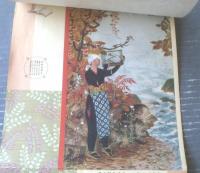 【朝日カレンダー（昭和９年/紀元２５９４年）】浅見松江・伊東深水・川上拙以・大久保作次郎・三谷十糸子・藤林柴開/筆