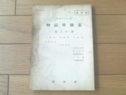 国鉄内部資料【物品単価表（第４分冊）】日本国有鉄道資材局（昭和２８年度）