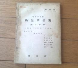 国鉄内部資料【（昭和２８年度）物品単価表 第３分冊/タイヤ・板ガラス鏡類・空気ブレーキ用品・管継手類他】資材局