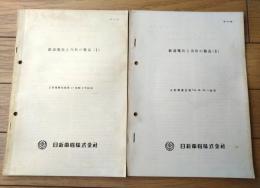 内部資料【鉄道電化と当社の製品（１・２/２冊）】日新電機技報抜刷（昭和５２・５３年）