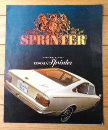 【トヨタ・スプリンター（ＳＬ・デラックス）パンフレット】トヨタ自動車/昭和４４年（全６ページ・一枚物）