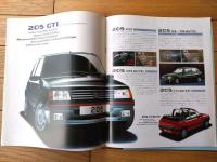 【プジョー・フル・ラインナップ（２０５・３０９・４０５・５０５） パンフレット/新車価格表付】ＰＥＵＧＥОＴ/平成１年（全１２Ｐ）