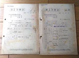 国鉄内部資料【（昭和３４年）第２分科会開催用資料Ｎｏ．４・３８/２冊セット】日本国有鉄道使用物品企画調整中央委員会
