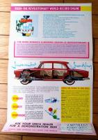洋書【シムカ 新しい輝き’６１・カタログ（一枚物・全６ページ）】ＳＩＭＣＡ（昭和３６年/英語版）