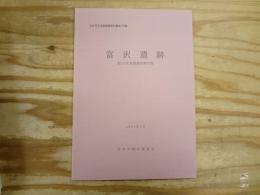 富沢遺跡 : 発掘調査報告書