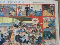 大正滑稽道中双六 日本少年新年号附録