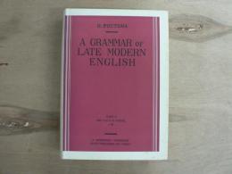 A Grammar of Late Modern English