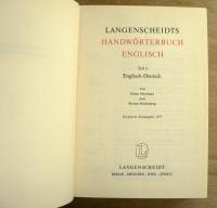 [ドイツ語] Langenscheidts Handwörterbuch <2vols set> / vol.I Englisch-Deutsch / vol.II Deutsch-Englisch