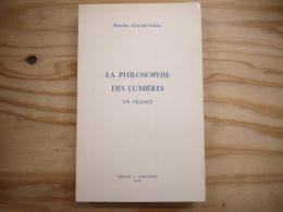 La philosophie des Lumières en France