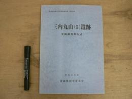 三内丸山(5)遺跡発掘調査報告書