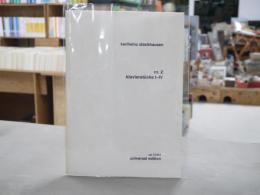 Klavierstücke I-IV no. 2 Karlheinz Stockhausen