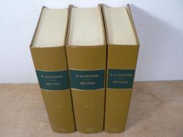 洋書 H.de Regnier OEUVRES I-II,Ⅲ-Ⅴ,Ⅵ-Ⅶ 3冊揃