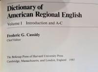 Dictionary of American regional English