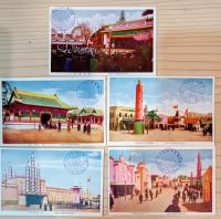 東北産業博覧会繪葉書　８枚 　会場地図付