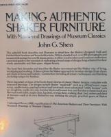 MAKING AUTHENTIC SHAKER FURNITURE With Measured Drawings of Museum