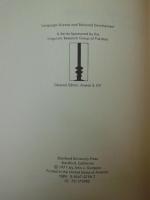 Language in social groups : essays