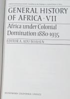 Aerica under Colonial Domination 1880-1935    GENERAL HISTORY OF AFRICA Ⅶ
