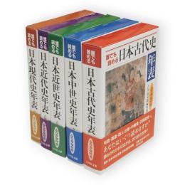 誰でも読める日本古代史・中世史・近世史・近代史・現代史年表　ふりがな付き 全5冊