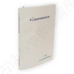 宇土遺跡発掘調査報告書