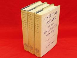Critical Essays of the Seventeenth Century vol.1-3　3冊組