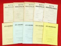 ACTA　ARACHNOLOGICA　1949・1/2　1950・1/2　1951・3/4　1952・1　1953・2　1954・3/4　1957・2　1963・2　1966・1　1967・1　1969・1～2　1970・1　1971・2　14冊組