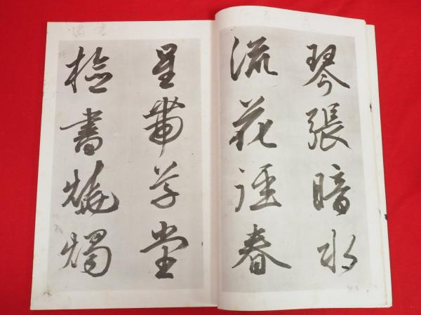 菘翁草書浣花帖（菘翁草書杜浣花五言律詩六首）(菘翁書,廣瀬保吉