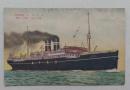 戦前絵葉書　カラー　大阪商船　ふさう丸