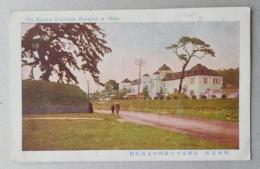 古い絵葉書　彩色　秋田名所　日本赤十字社秋田支部病院