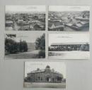 戦前絵葉書５枚 旭川市全景(一) /二)/旭川第七師団司令部/旭川市役所/旭川偕行社