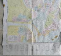 秋田市街図　1:13,000　精密地番入　秋田市観光案内付き　